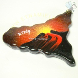 Apri scheda prodotto: Magnete Sicilia decorato con l`Etna in eruzione 